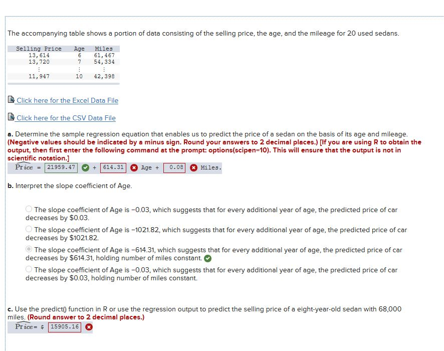 Solved (1) The accompanying table shows a portion of data | Chegg.com