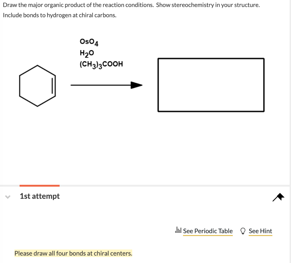 Solved Draw the major organic product of the reaction