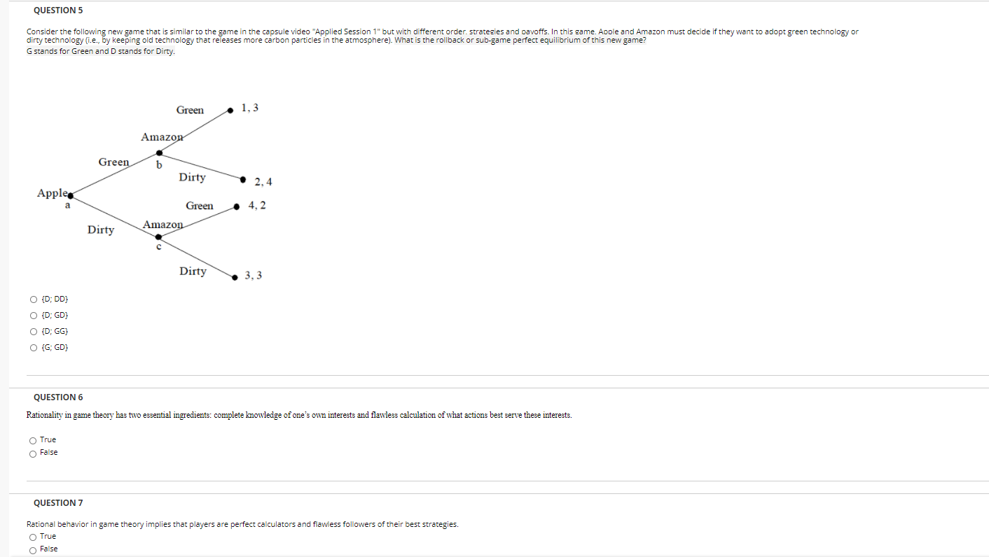 Solved QUESTION 5 Consider the following new game that is | Chegg.com