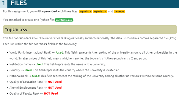 Solved For this assignment, you will be provided with three | Chegg.com