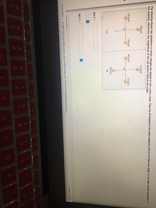 Solved The drawing shows two situations in which charges are