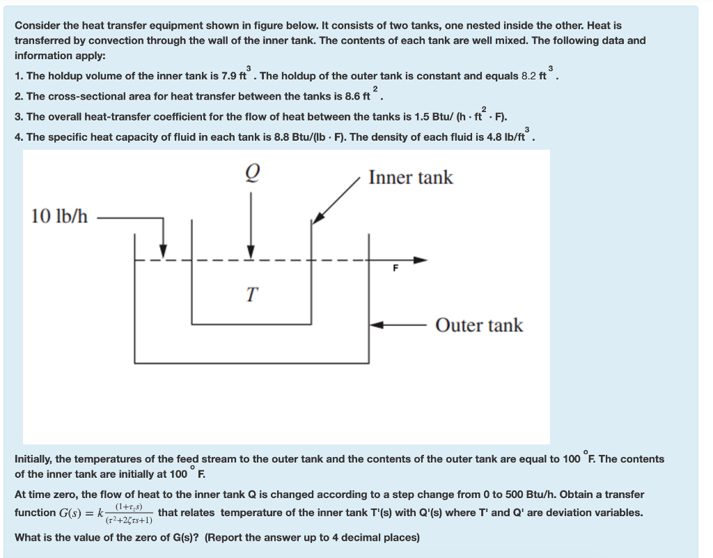 Solved Consider the heat transfer equipment shown in figure | Chegg.com