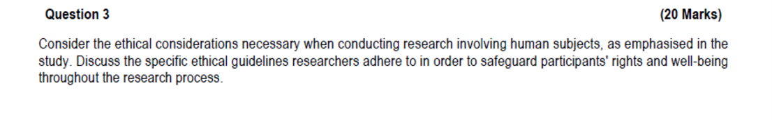 Solved Question 3(20 ﻿Marks)Consider the ethical | Chegg.com
