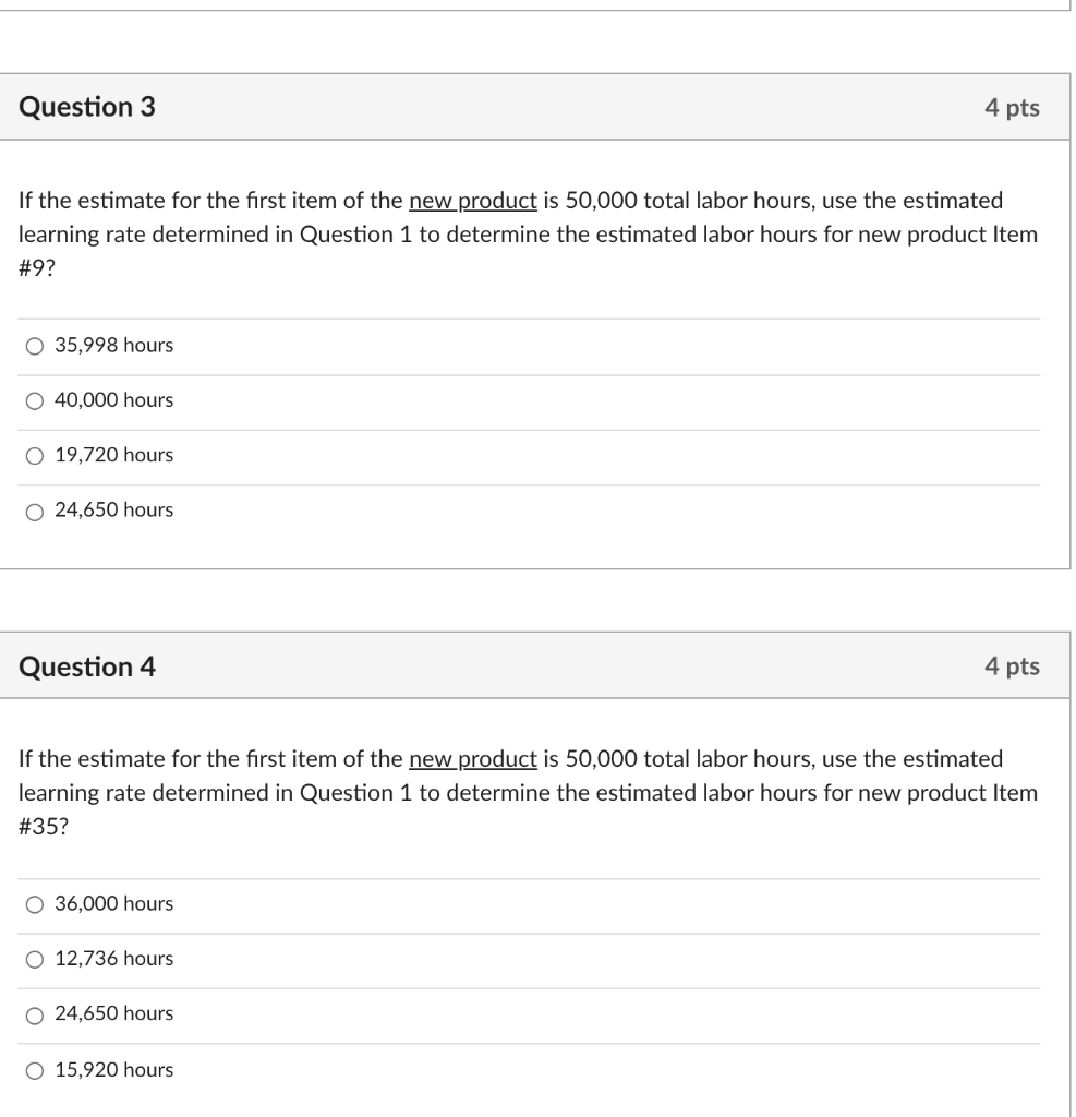 Solved Use this information to answer the next 5 questions. | Chegg.com