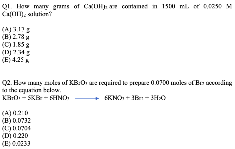 Solved Q3. What Volume Of 12.6 M Hcl Must Be Added To Enough 