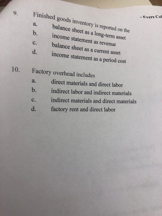Solved 1. Managerial accounting reports are a. prepared | Chegg.com
