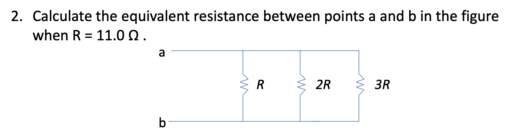 Solved 2. Calculate the equivalent resistance between points | Chegg.com