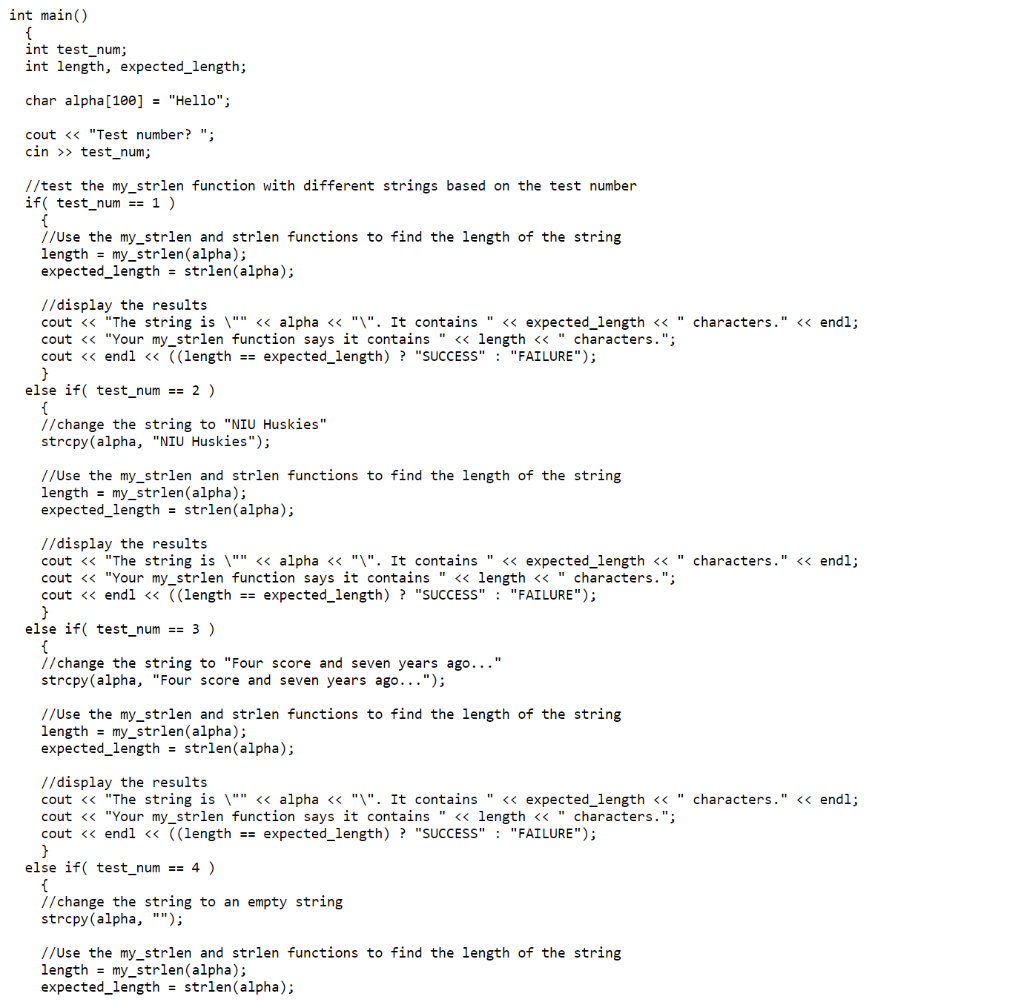 Solved This is a C++ program. We are asked to create our own | Chegg.com