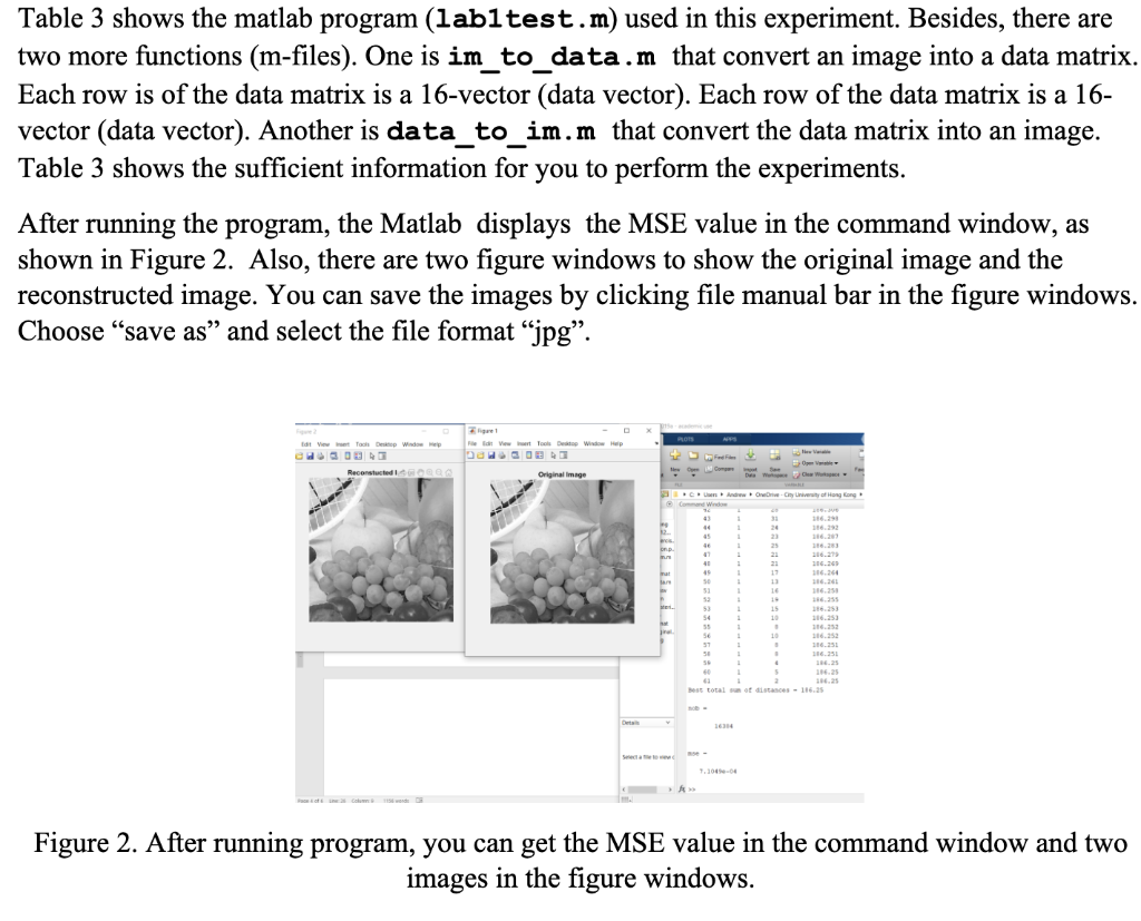 5. Our matlab files and data file. There are two | Chegg.com