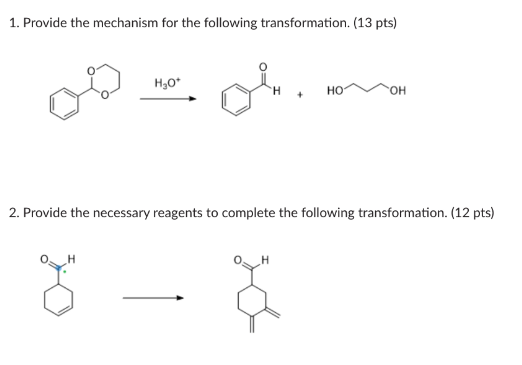 Solved Provide the mechanism for the following | Chegg.com