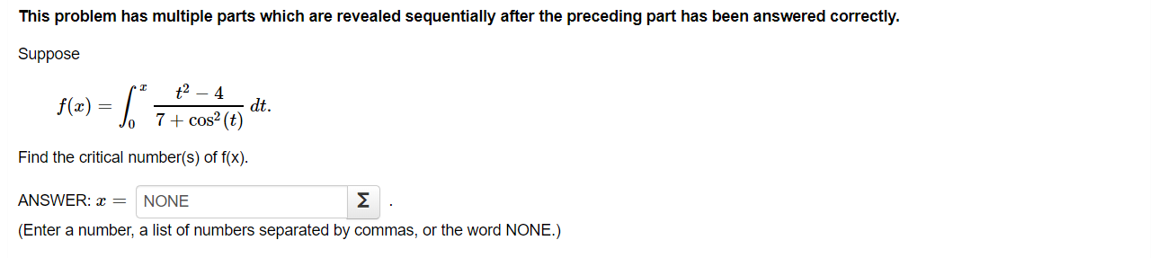 Solved This problem has multiple parts which are revealed | Chegg.com