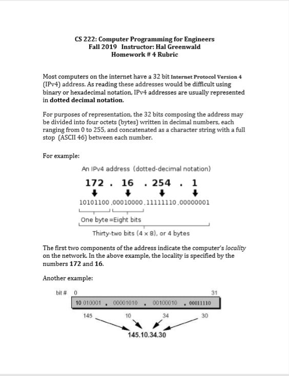 CS 222: Computer Programming For Engineers Fall 2019 | Chegg.com