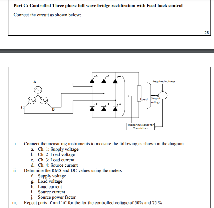 Solved Power Electronics OBJECTIVE: To study the three phase | Chegg.com