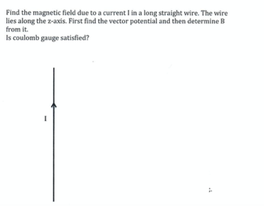 Solved Find the magnetic field due to a current I in a long | Chegg.com