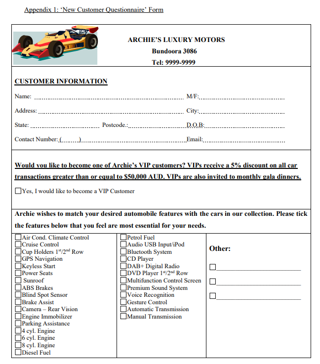 Solved PROBLEM DESCRIPTION: Dealership Database System | Chegg.com