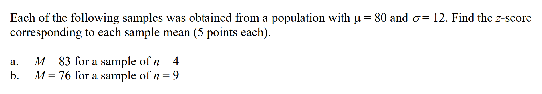 Solved = Each Of The Following Samples Was Obtained From A | Chegg.com