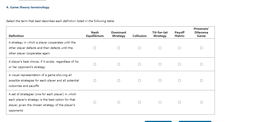 solved-4-game-theory-terminology-select-the-term-that-best-chegg
