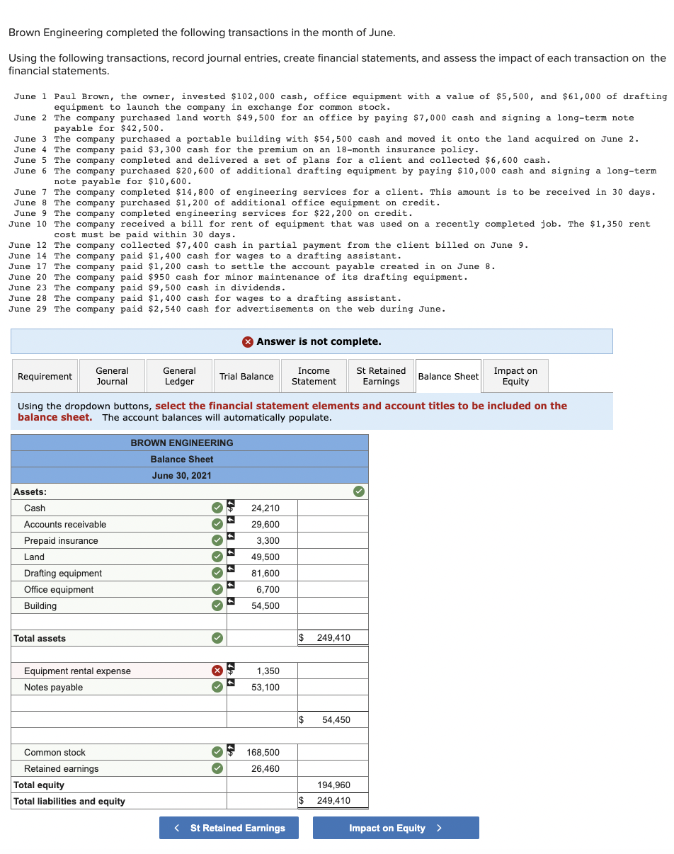 Solved What should be inserted instead of "Equipment rental