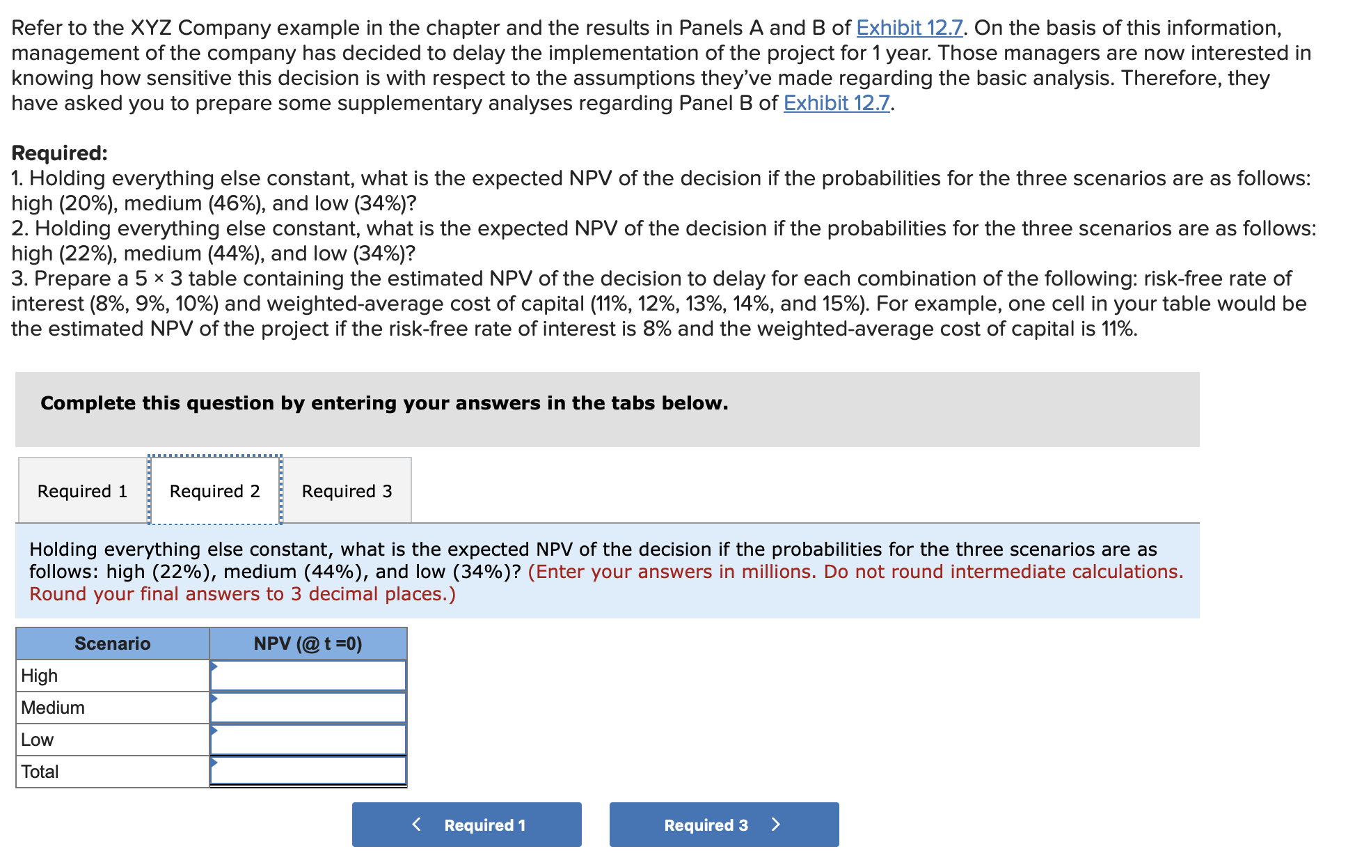 Refer to the XYZ Company example in the chapter and | Chegg.com