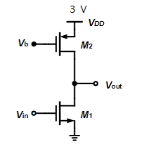 Solved Consider the CS amp with a current source load. Vin = | Chegg.com