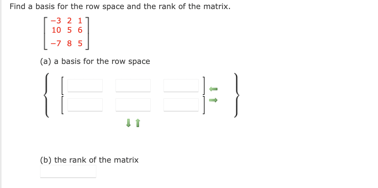 Solved Find a basis for the row space and the rank of the | Chegg.com