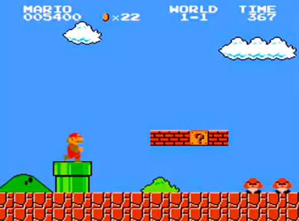 Solved The above image, from the original Super Mario | Chegg.com
