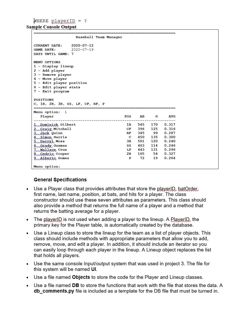 Solved Please Code The Following Assignment Using Python3 | Chegg.com