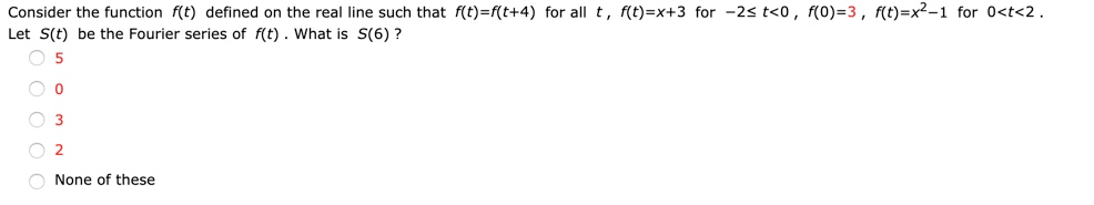 Solved Consider the function f(t) defined on the real line | Chegg.com