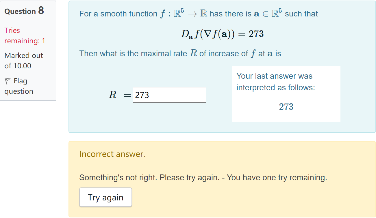 Solved Question 8 For A Smooth Function F R5 R Has Th Chegg Com