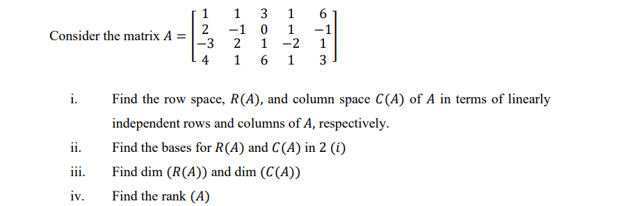 Solved TOPIC : Matrix and Matrices Instructions : • Write in | Chegg.com