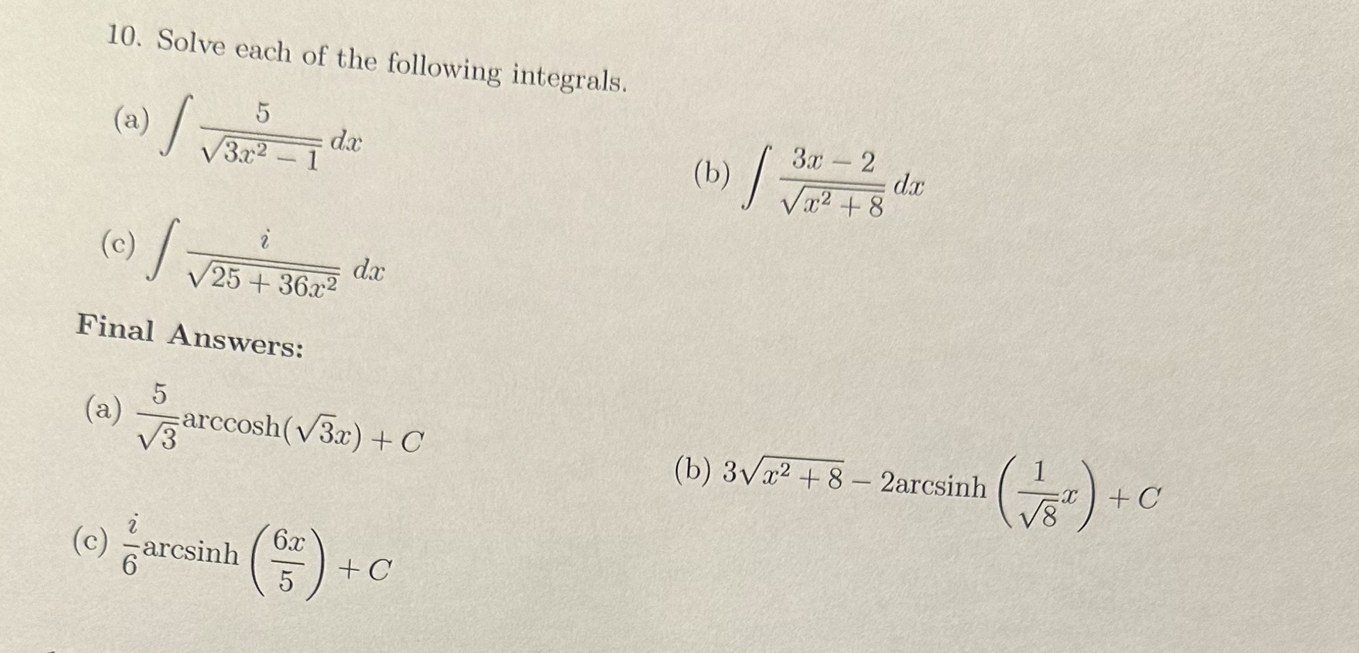 Solved Can You Solve Question 10) (a), (b), (c) | Chegg.com