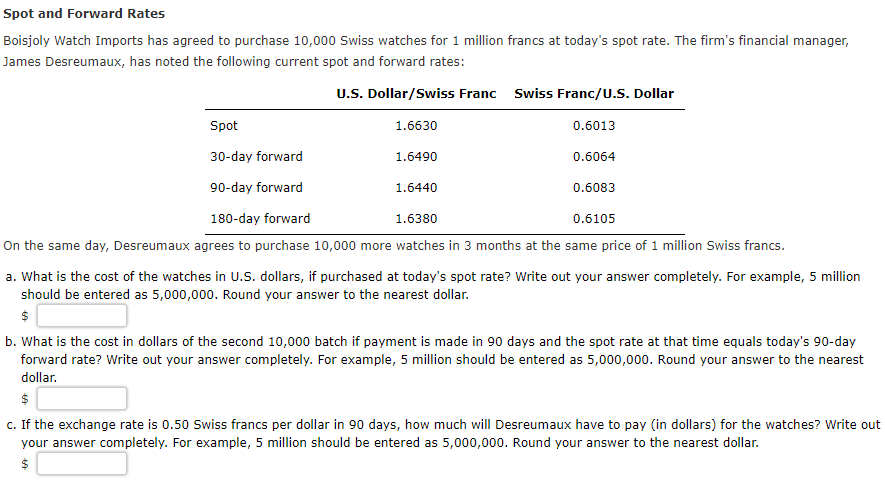 solved-spot-and-forward-rates-boisjoly-watch-imports-has-chegg