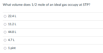 Solved A Student Has 5.4 L Of An Ideal Gas And Finds By Its | Chegg.com