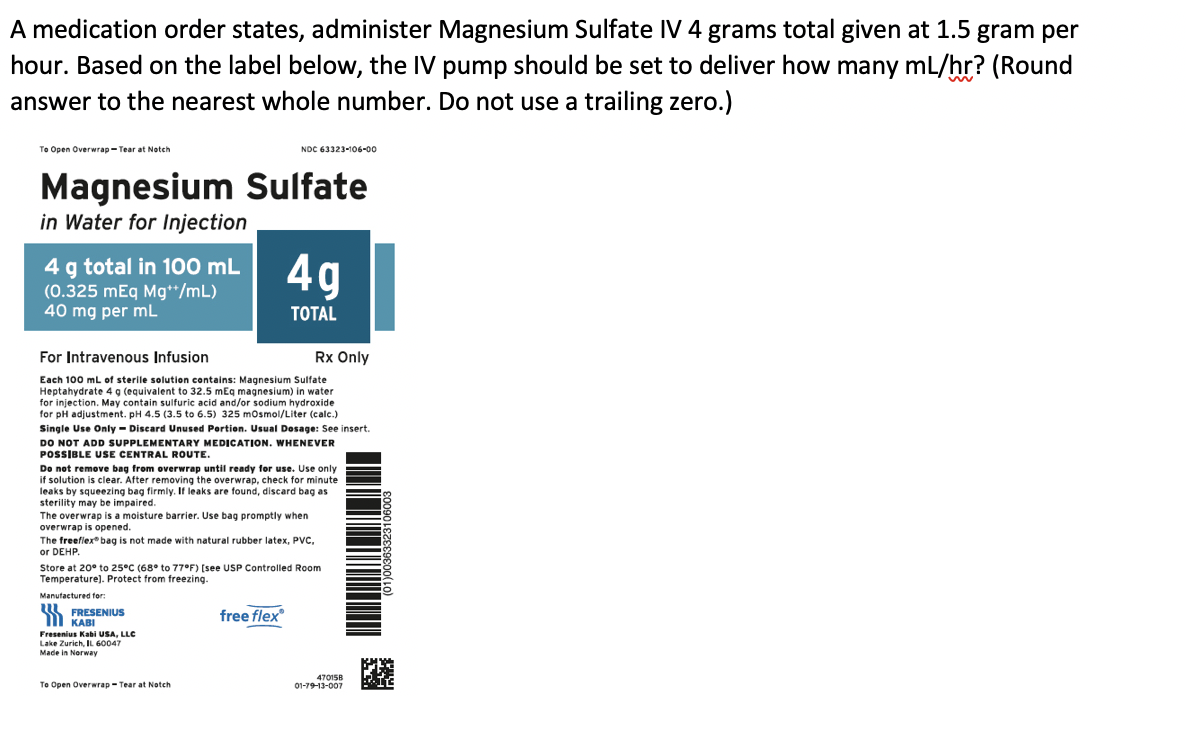 Solved A medication order states administer ceftriaxone 2 g