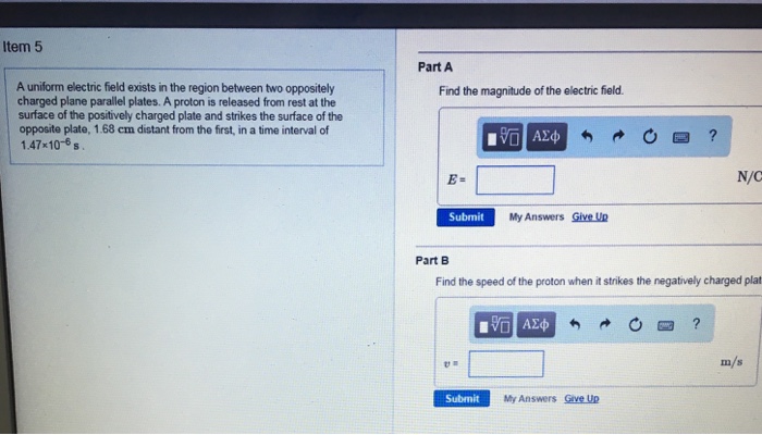 Solved A uniform electric field exists in the region between | Chegg.com