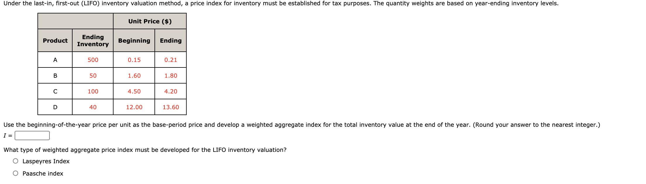 Solved Under The Last-in, First-out (LIFO) Inventory | Chegg.com