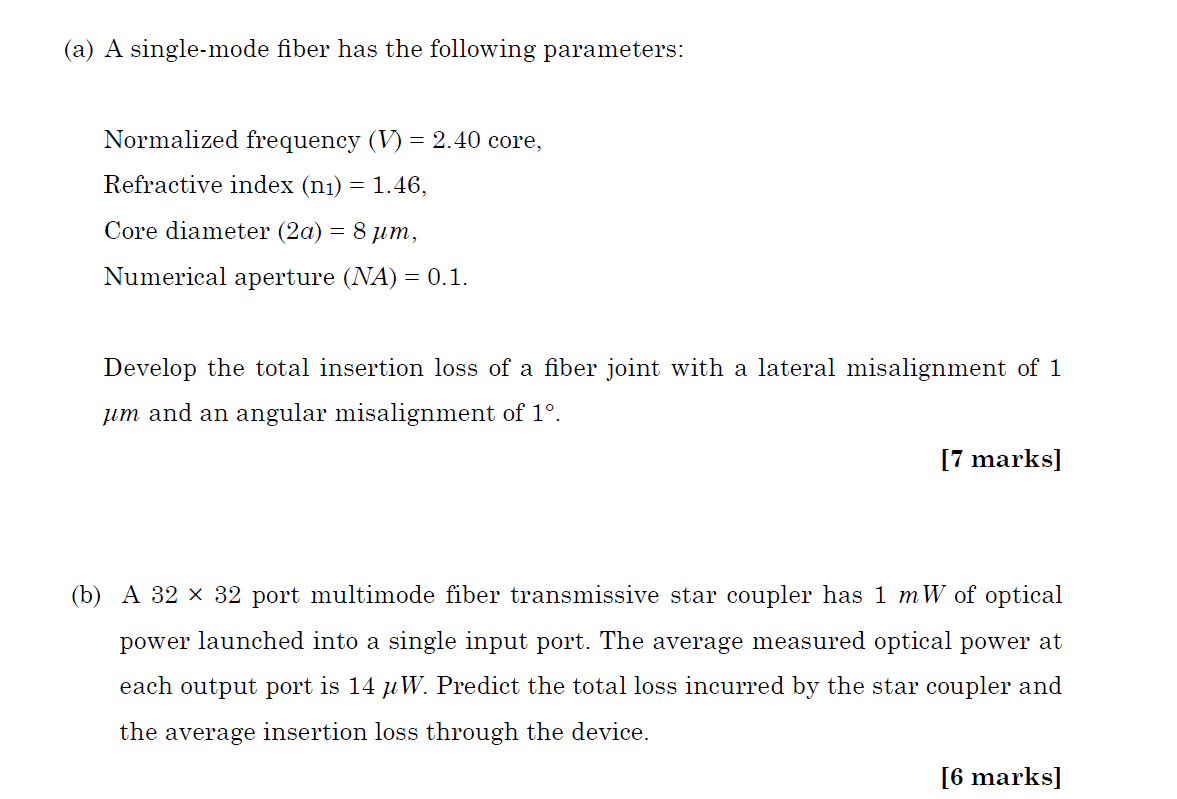 Comparison of mode size on output facet for 25 µm width (a), and 100 µm