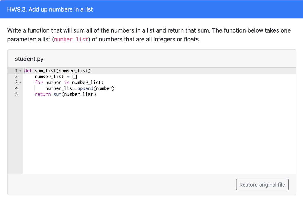 solved-hw9-3-add-up-numbers-in-a-list-write-a-function-that-chegg