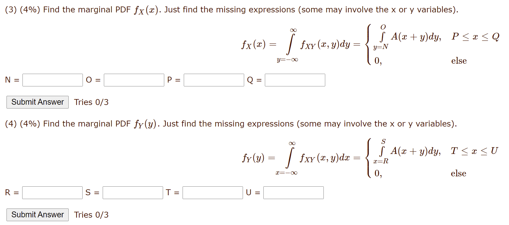 Solved A Pair Of Continuous Random Variables X And Y Have Chegg Com