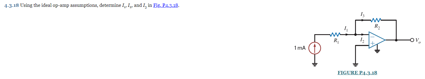 Solved 4-3.18 Using The Ideal Op-amp Assumptions, Determine | Chegg.com