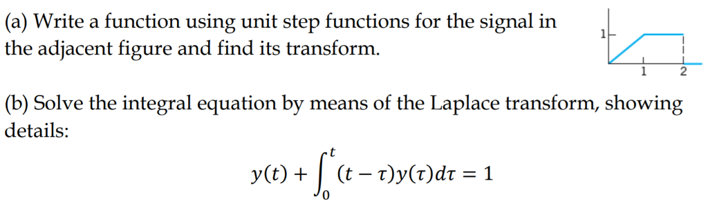 Solved (a) Write a function using unit step functions for | Chegg.com