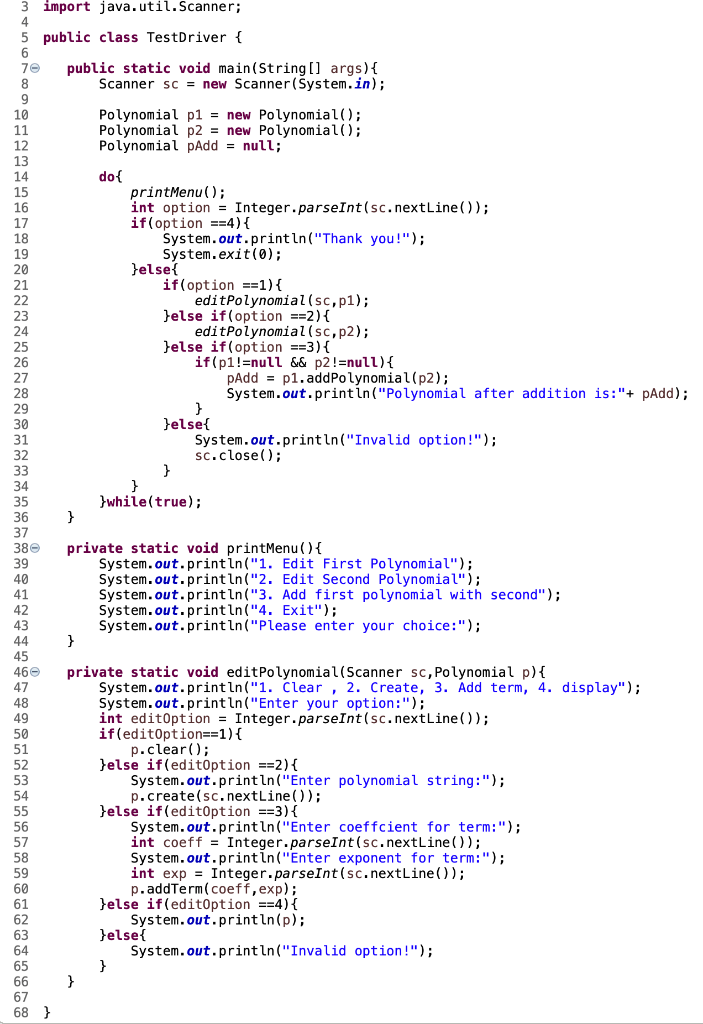 Provide full UML class relationship diagram for the | Chegg.com