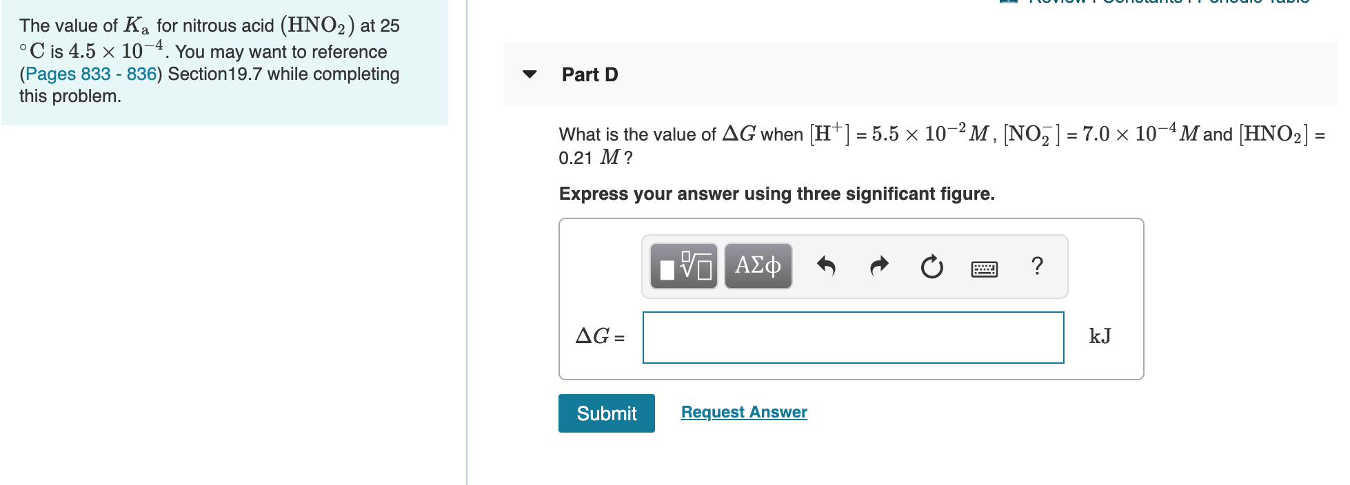 Solved A Certain Reaction Has AH° = 35.0 KJ And AS° = 86