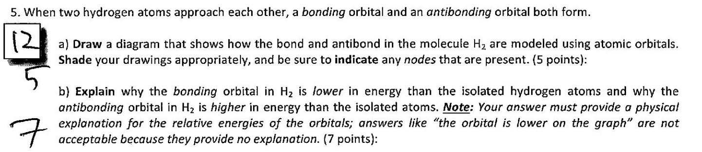 Solved When two hydrogen atoms approach each other, a | Chegg.com