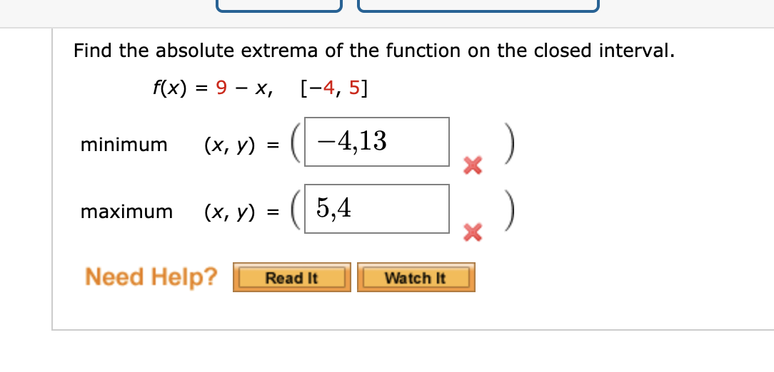 Solved Find the absolute extrema of the function on the