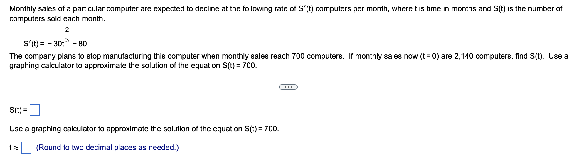 Solved Monthly sales of a particular computer are expected | Chegg.com