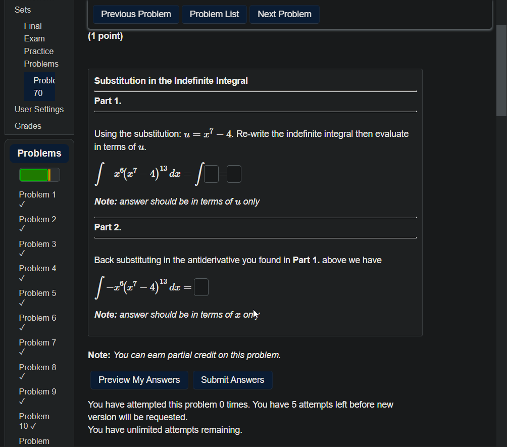 Solved Sets Previous Problem Problem List Next Problem (1 | Chegg.com