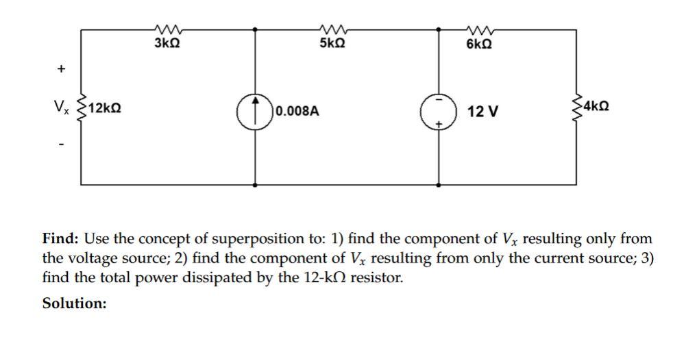 Solved Find: Use the concept of superposition to: 1) find | Chegg.com