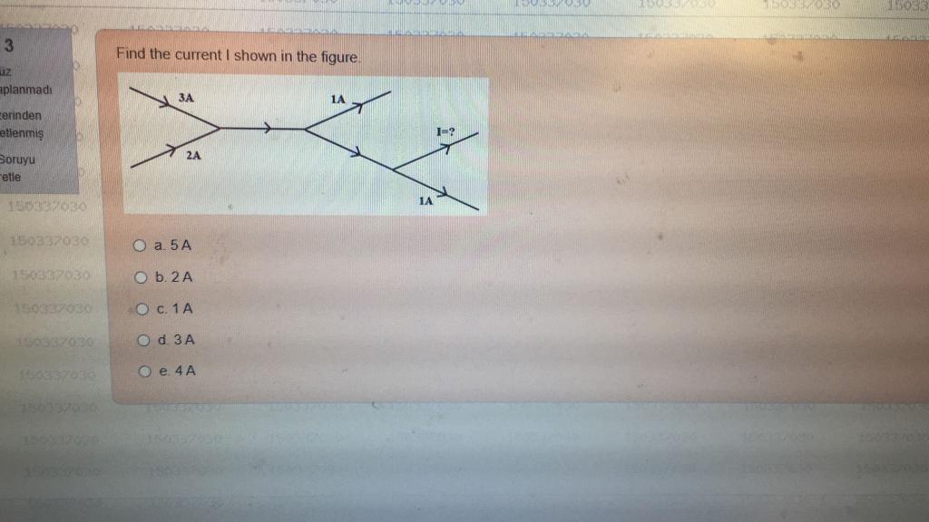 Solved 0 OS 3 Find the current I shown in the figure. Z | Chegg.com