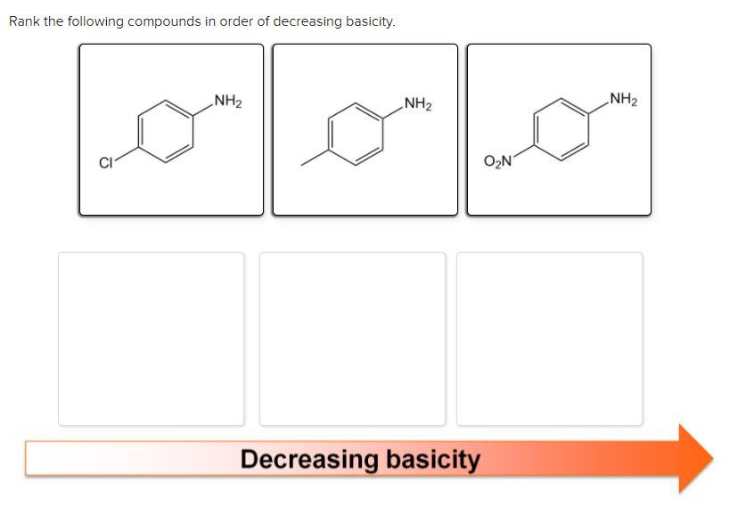 Solved Rank the following compounds in order of decreasing | Chegg.com